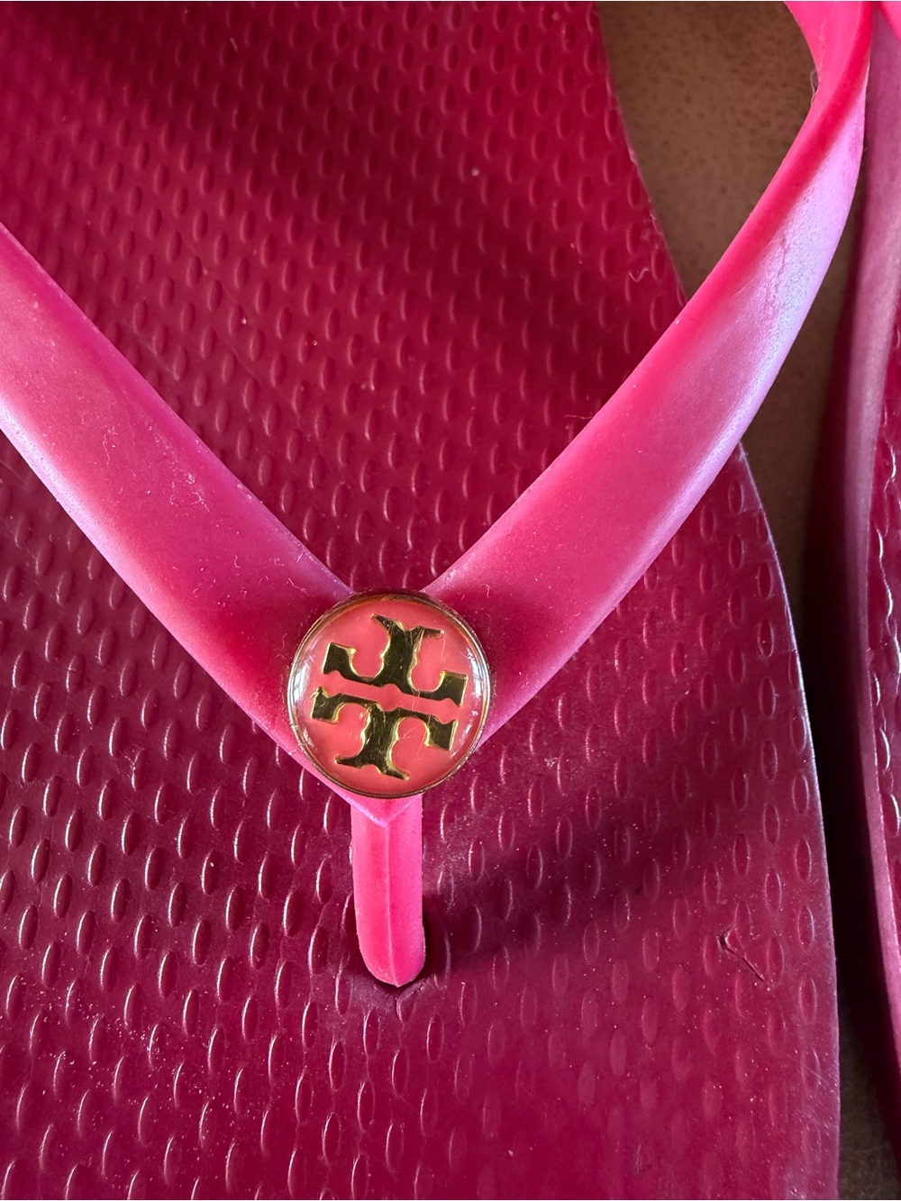 Tory Burch Pink Flip Flop Sandals women’s Size 11 - Picture 2 of 5